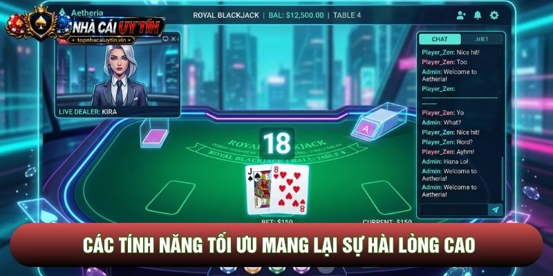 Các tính năng tối ưu mang lại sự hài lòng cao